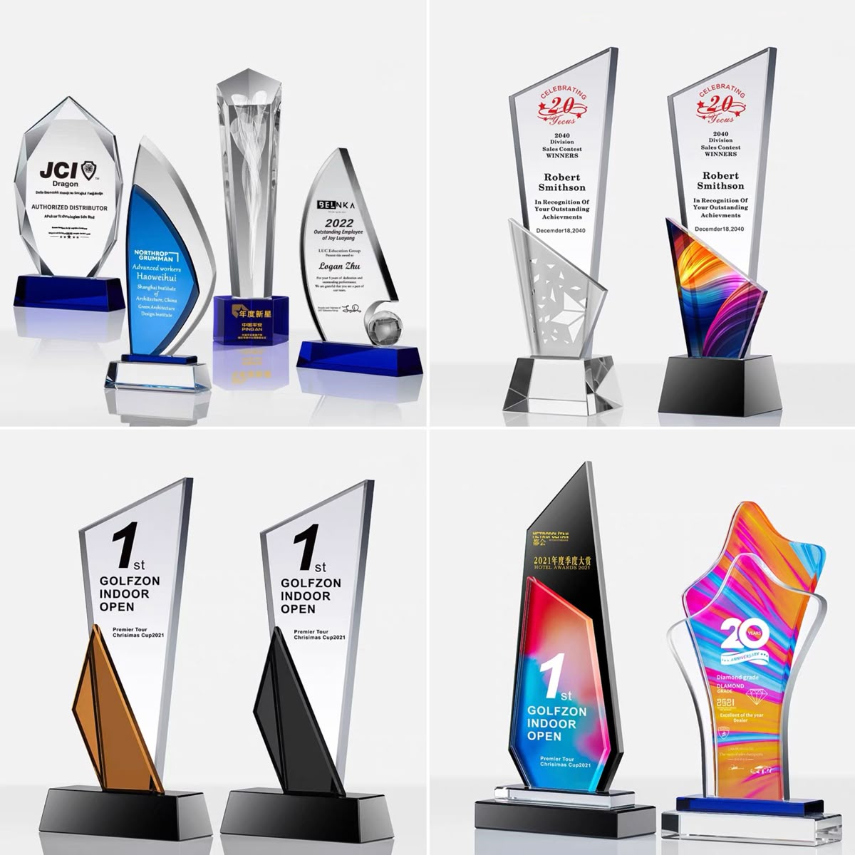 Crystal recognition awards
