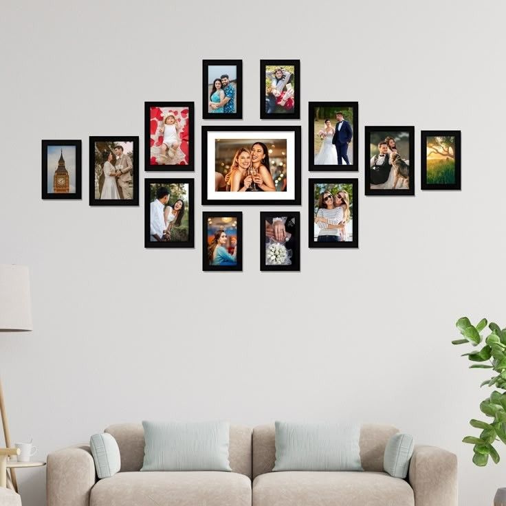 Framed print wall gallery